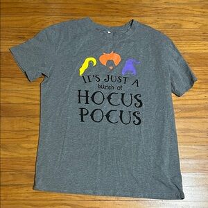 Gray Hocus Pocus Graphic T-Shirt